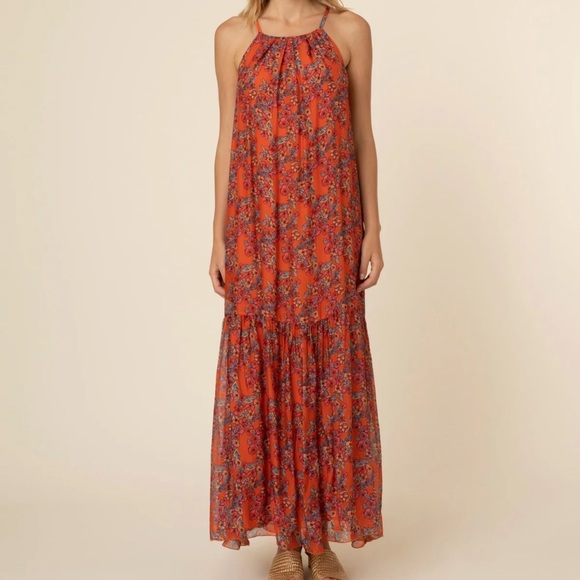 NWT French Paris boho maxi dress size xs - Picture 3 of 5